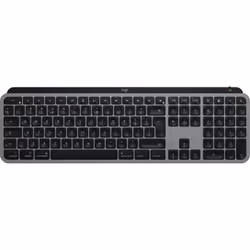 Logitech MX Keys S for Mac, Sans fil, RF sans fil + Bluetooth, Commutateur de touche « ciseaux », QWERTY, LED, Aluminium, Noi ...