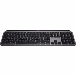 Logitech MX Keys S for Mac clavier Bureau RF sans fil + Bluetooth AZERTY Français Aluminium, Noir
