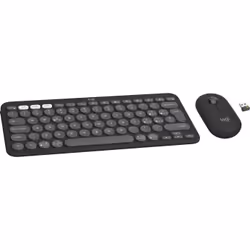 Logitech Pebble 2 Combo clavier Souris incluse RF sans fil + Bluetooth QWERTY Italien Graphite