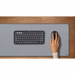 Logitech 920-012233 clavier Souris incluse Universel RF sans fil + Bluetooth QWERTY Anglais britannique Graphite - Vue supplémentaire 8