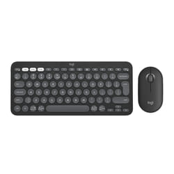Logitech Pebble 2 Combo clavier Souris incluse RF sans fil + Bluetooth QWERTY US International Graphite