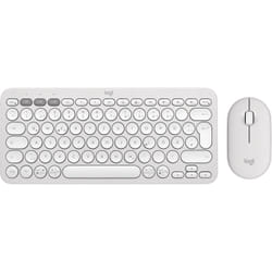 Logitech Pebble 2 Combo clavier Souris incluse RF sans fil + Bluetooth QWERTZ Allemand Blanc