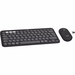 Logitech Pebble 2 Combo clavier Souris incluse RF sans fil + Bluetooth QWERTZ Allemand Graphite