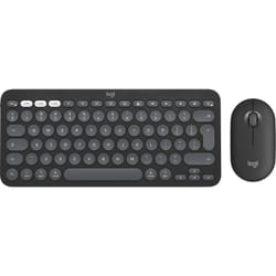 Logitech Pebble 2 Combo for Mac clavier Souris incluse RF sans fil + Bluetooth QWERTY US International Graphite