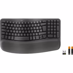 Logitech Wave Keys for Business clavier RF sans fil + Bluetooth QWERTY Espagnole Graphite - Vue supplémentaire 4