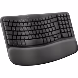 Logitech Wave Keys for Business clavier RF sans fil + Bluetooth QWERTZ Allemand Graphite - Vue supplémentaire 2