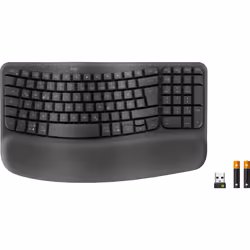 Logitech Wave Keys for Business clavier RF sans fil + Bluetooth QWERTZ Allemand Graphite - Vue supplémentaire 4