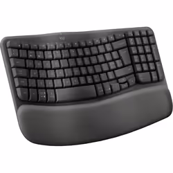 Logitech Wave Keys for Business clavier RF sans fil + Bluetooth QWERTY Anglais britannique Graphite