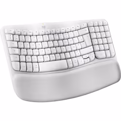 Logitech Wave Keys for Mac clavier maison/bureau Bluetooth AZERTY Français Blanc - Vue supplémentaire 2