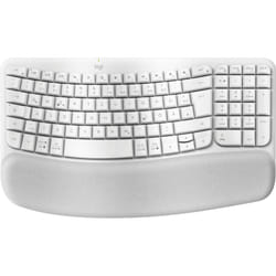 Logitech Wave Keys clavier RF sans fil + Bluetooth QWERTZ Allemand Blanc