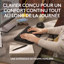 Logitech Wave Keys clavier ergonomique sans fil avec repose-poignets rembourré - Vue supplémentaire 4