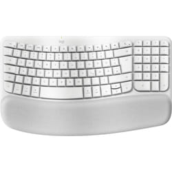 Logitech Wave Keys for Mac clavier maison/bureau Bluetooth QWERTZ Allemand Blanc