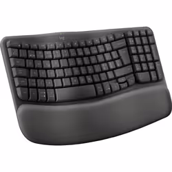 Logitech Wave Keys for Business clavier RF sans fil + Bluetooth QWERTY Danois, Finlandais, Norvégien, Suédois Graphite