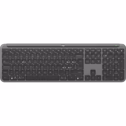Logitech K950 Signature Slim, Taille réelle (100 %), Sans fil, RF sans fil + Bluetooth, Commutateur de touche « ciseaux », QW ...