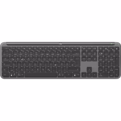 Logitech K950 Signature Slim, Taille réelle (100 %), Sans fil, RF sans fil + Bluetooth, Commutateur de touche « ciseaux », QW ...