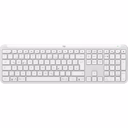 Logitech K950 Signature Slim, Taille réelle (100 %), Sans fil, RF sans fil + Bluetooth, Commutateur de touche « ciseaux », QW ...