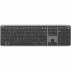 Logitech K950 Signature Slim, Taille réelle (100 %), Sans fil, RF sans fil + Bluetooth, Commutateur de touche « ciseaux », QW ...