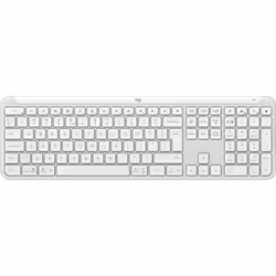 Logitech K950 Signature Slim, Taille réelle (100 %), Sans fil, RF sans fil + Bluetooth, Commutateur de touche « ciseaux », QW ...