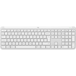 Logitech K950 Signature Slim clavier RF sans fil + Bluetooth QWERTY US International Blanc