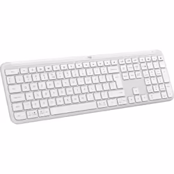 Logitech K950 Signature Slim clavier RF sans fil + Bluetooth QWERTY US International Blanc