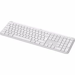 Logitech K950 Signature Slim clavier RF sans fil + Bluetooth QWERTY US International Blanc
