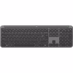 Logitech K950 Signature Slim, Taille réelle (100 %), Sans fil, RF sans fil + Bluetooth, Commutateur de touche « ciseaux », AZ ...