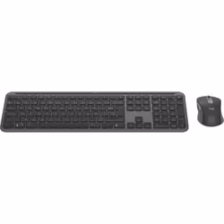 Logitech MK950 Signature Slim clavier Souris incluse RF sans fil + Bluetooth AZERTY Français Graphite