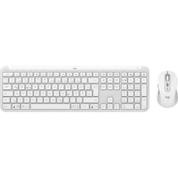 Logitech MK950 Signature Slim QWERTZ Allemand Graphite, Blanc