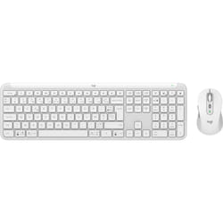Logitech MK950 Signature Slim clavier Souris incluse RF sans fil + Bluetooth AZERTY Français Blanc