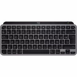 Logitech MX Keys Mini For Mac, Sans fil, Bluetooth, Commutateur de touche « ciseaux », AZERTY, LED, Noir, Gris