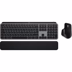 Logitech MX Keys S Combo for Mac, Sans fil, RF sans fil + Bluetooth, Commutateur de touche « ciseaux », AZERTY, LED, Aluminiu ...