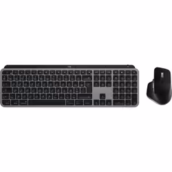 Logitech MX Keys S Combo for Mac clavier Souris incluse maison/bureau RF sans fil + Bluetooth AZERTY Français Aluminium, Noir - Vue supplémentaire 4