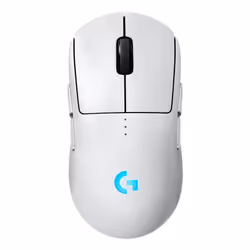 Logitech G PRO 2 LIGHTSPEED, Ambidextre, Optique, RF Wireless + USB Type-A, 32000 DPI, 1 ms, Blanc
