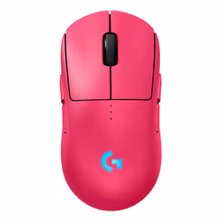 Logitech G PRO 2 LIGHTSPEED, Ambidextre, Optique, RF Wireless + USB Type-A, 32000 DPI, 1 ms, Magenta