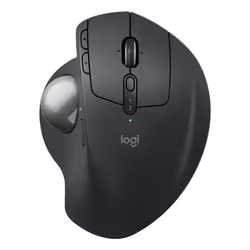 Logitech MX Ergo S, Droitier, Conception verticale, Optique, RF sans fil + Bluetooth, 2048 DPI