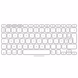 Logitech Keys-To-Go 2 clavier Universel Bluetooth AZERTY Français Blanc