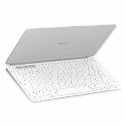 Logitech Keys-To-Go 2, Mini, Sans fil, Bluetooth, Commutateur de touche « ciseaux », Gris, Blanc