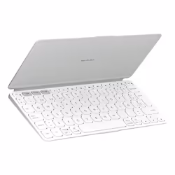 Logitech Keys-To-Go 2, Mini, Sans fil, Bluetooth, Commutateur de touche « ciseaux », Gris, Blanc