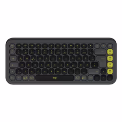 Logitech POP Icon Keys, Mini, Sans fil, Bluetooth, Commutateur de touche « ciseaux », QWERTZ, Graphite, Vert