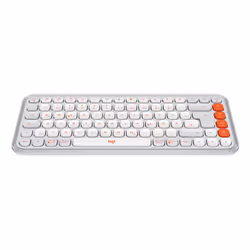 Logitech POP Icon Keys clavier Universel Bluetooth QWERTZ Allemand Orange, Blanc