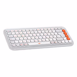 Logitech POP Icon Keys clavier Universel Bluetooth QWERTZ Allemand Orange, Blanc