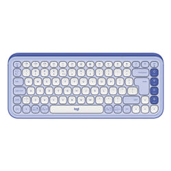 Logitech POP Icon Keys QWERTY US International Lilas, Blanc