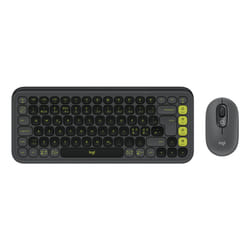 Logitech POP Icon Combo QZERTY Danois, Norvégien, Suédois Graphite, Vert