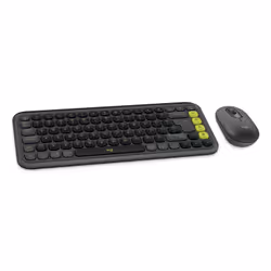 Logitech POP Icon Combo clavier Souris incluse Universel Bluetooth QWERTY US International Granit, Vert - Vue supplémentaire 2