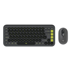 Logitech POP Icon Combo clavier Souris incluse Universel Bluetooth QWERTY Espagnole Graphite, Vert