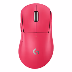 Logitech G PRO X SUPERLIGHT 2 DEX, Droitier, Optique, RF Wireless + USB Type-A, 44000 DPI, 1 ms, Magenta