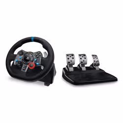 Logitech G 991-000539 accessoire de jeux vidéo Aluminium, Noir USB Steering wheel + pedals + headset PC, PlayStation 4, PlayStation 5, Playstation 3