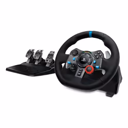Logitech G 991-000539 accessoire de jeux vidéo Aluminium, Noir USB Steering wheel + pedals + headset PC, PlayStation 4, PlayStation 5, Playstation 3