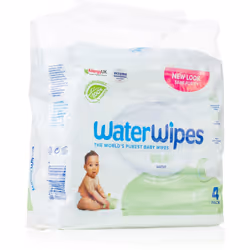 Les lingettes nettoyantes Water Wipes Baby Wipes veillent à la peau de l’enfant simplement, rapidement et efficacement.