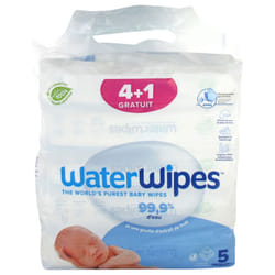 Waterwipes Lot de 4 x 60 Lingettes + 60 Lingettes Offertes